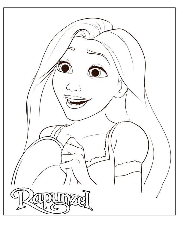 coloriage raiponce rapunzel